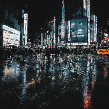 阴雨下的霓虹灯3