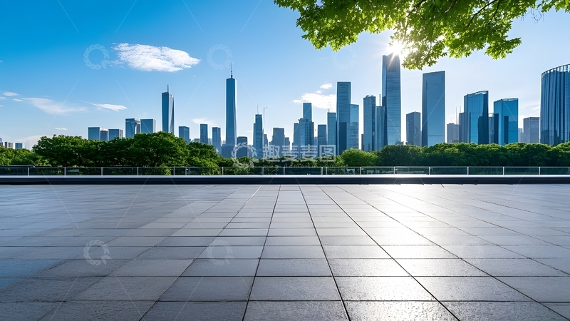 高清大图下载【趣麦麦图】城市广场城市全景图片8