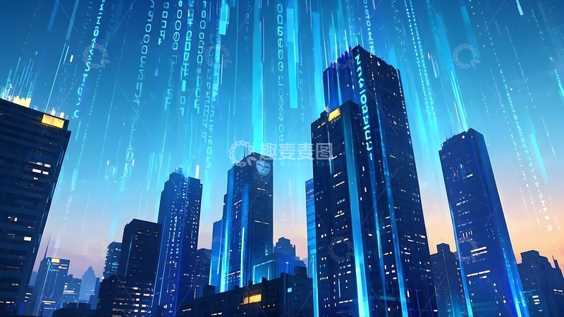 高清大图下载【趣麦麦图】城市未来信息化城市全景图片4