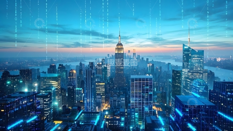 高清大图下载【趣麦麦图】城市未来信息化城市全景图片7