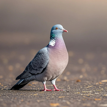 斑点花纹鸽子街拍摄影