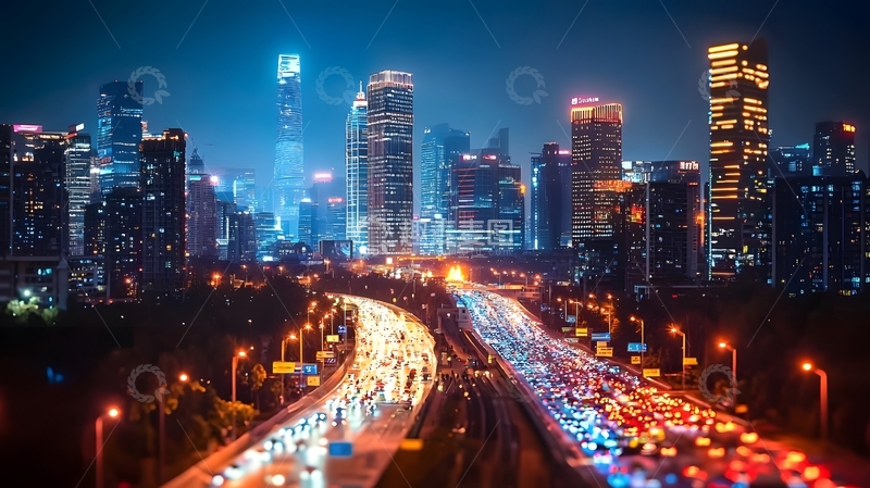 高清大图下载【趣麦麦图】 夜景风光城市全景图片2