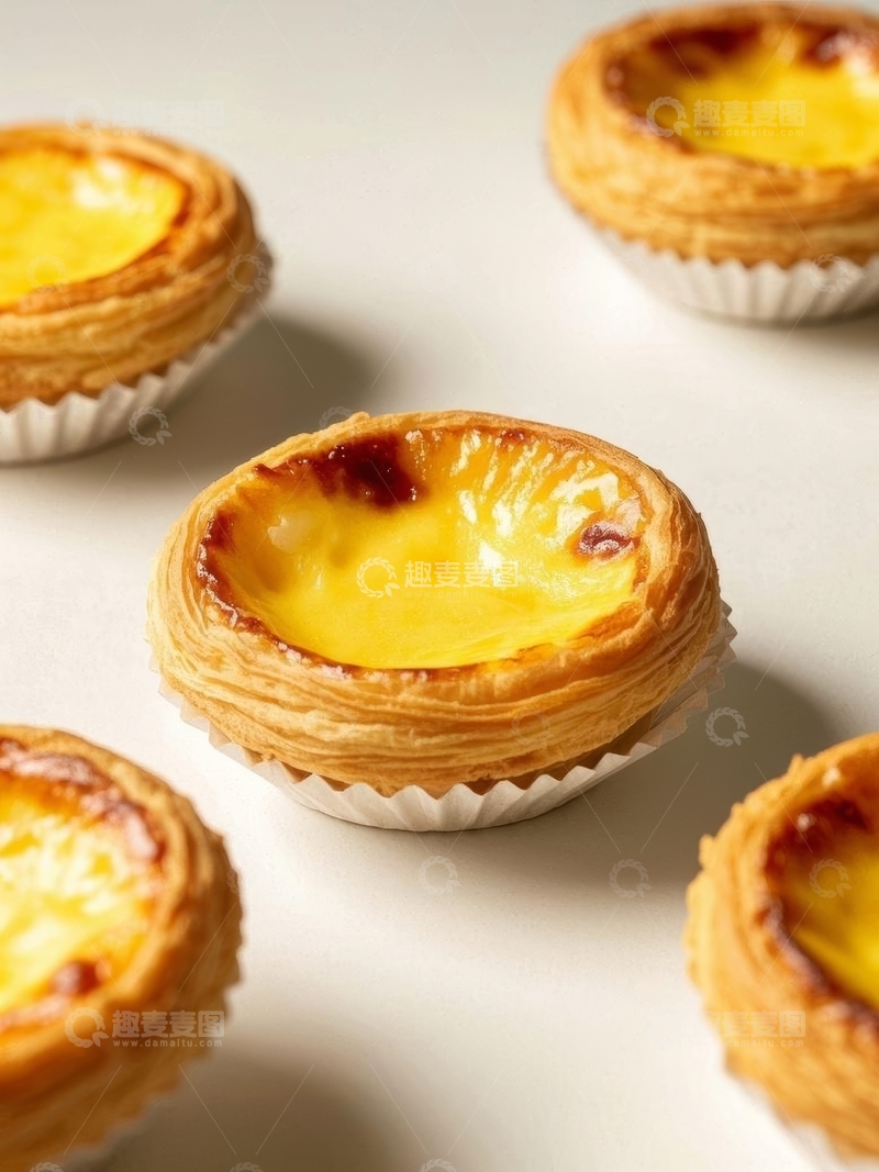 高清大图下载【趣麦麦图】美食甜品烘焙蛋挞高清特写10