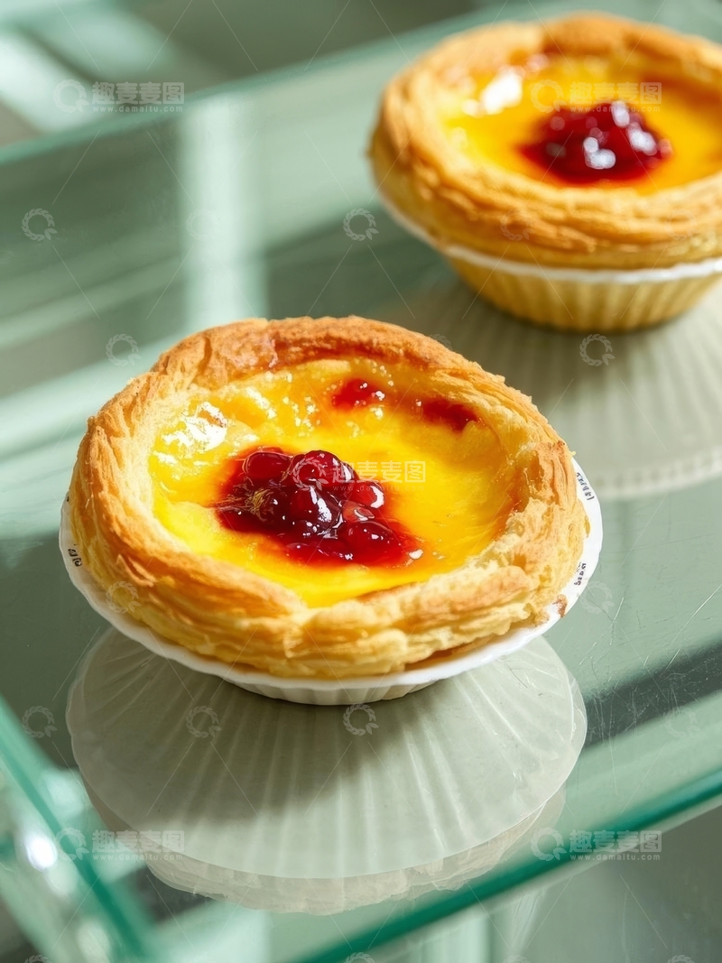 高清大图下载【趣麦麦图】美食甜品烘焙蛋挞高清特写22