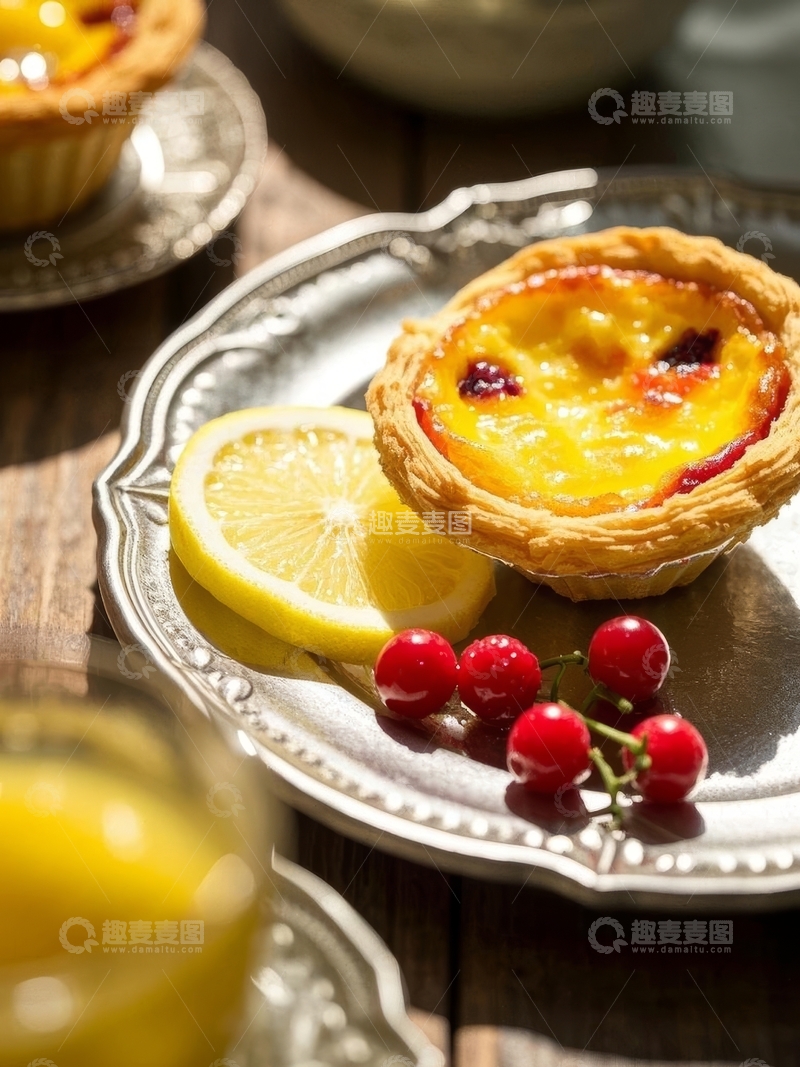 高清大图下载【趣麦麦图】美食甜品烘焙蛋挞高清特写24