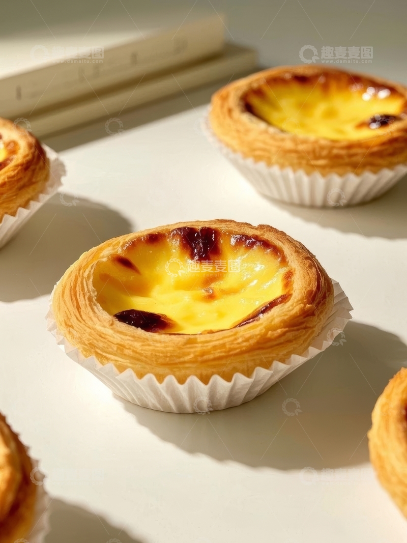 高清大图下载【趣麦麦图】美食甜品烘焙蛋挞高清特写12