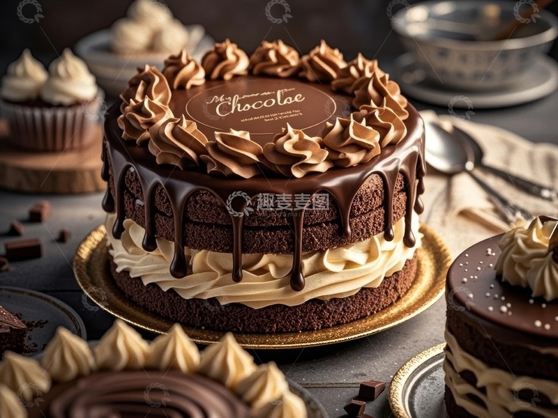 高清大图下载【趣麦麦图】美食甜品烘焙蛋糕高清特写13