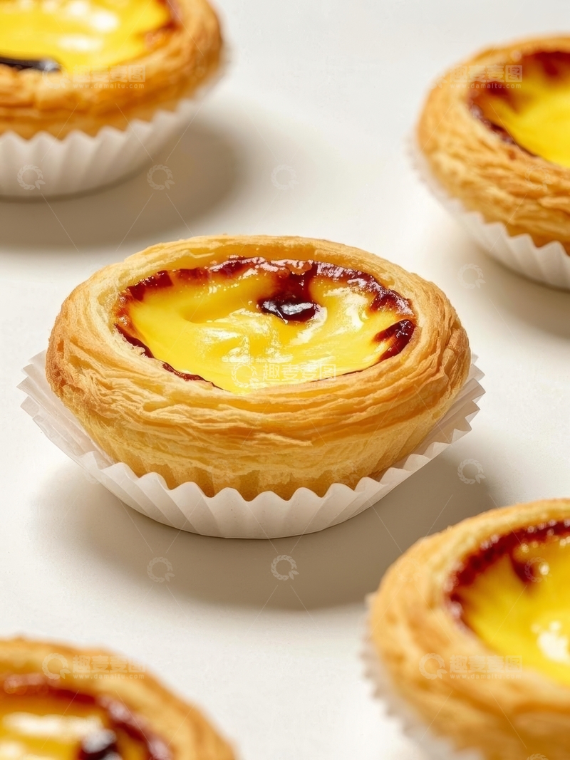 高清大图下载【趣麦麦图】美食甜品烘焙蛋挞高清特写15