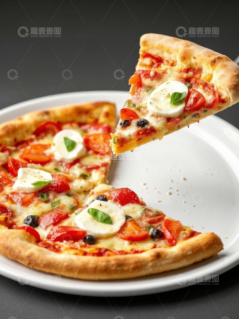 高清大图下载【趣麦麦图】美食甜品烘焙披萨高清特写