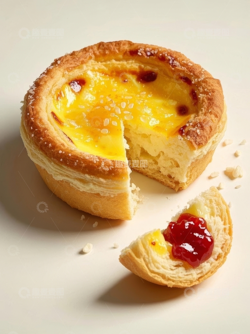 高清大图下载【趣麦麦图】美食甜品烘焙蛋挞高清特写16