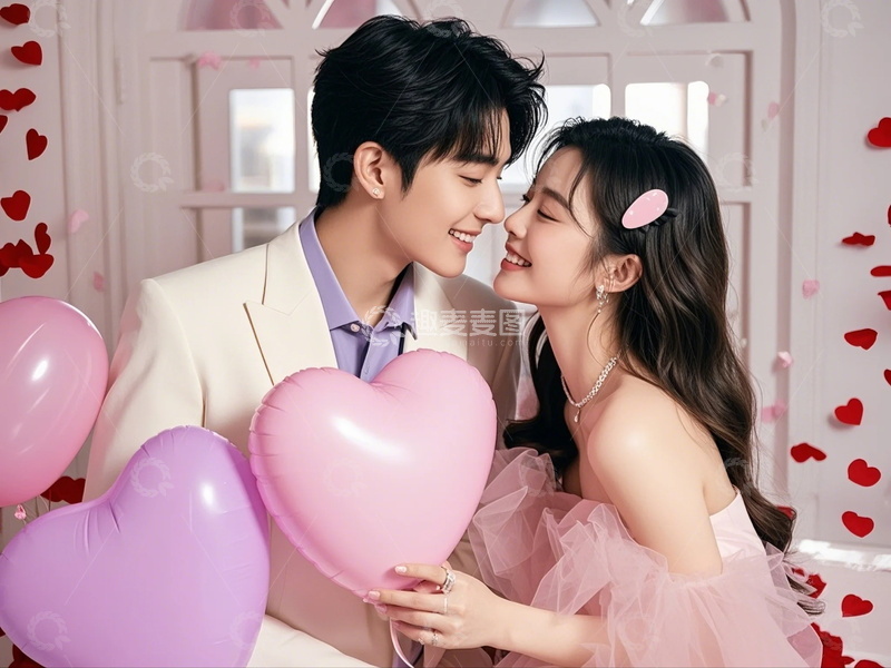 高清大图下载【趣麦麦图】情人节情人节情侣人物摄影图