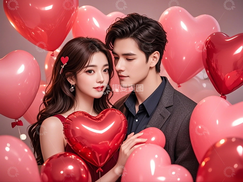 高清大图下载【趣麦麦图】情人节情侣人物摄影图21