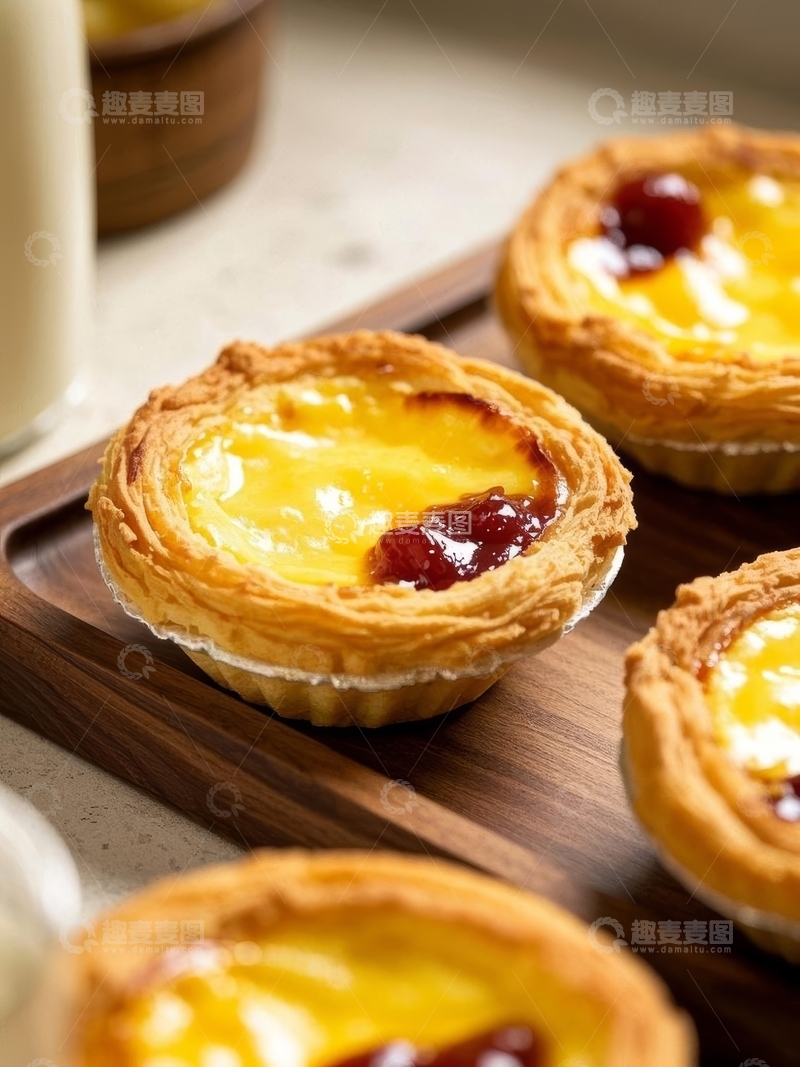 高清大图下载【趣麦麦图】美食甜品烘焙蛋挞高清特写21