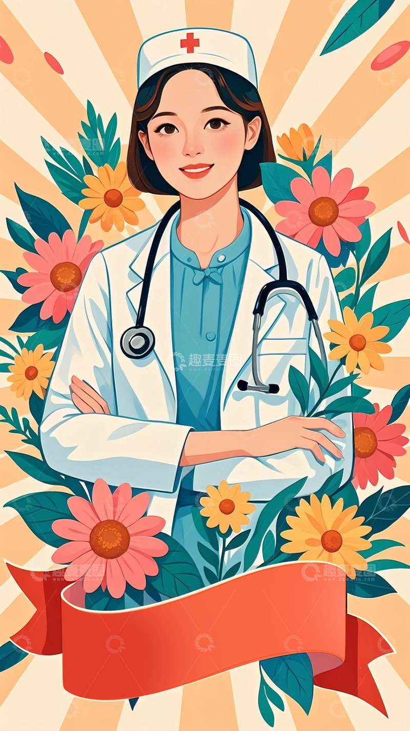 高清大图下载【趣麦麦图】劳动节 职业 人物 插画  海报  五一7