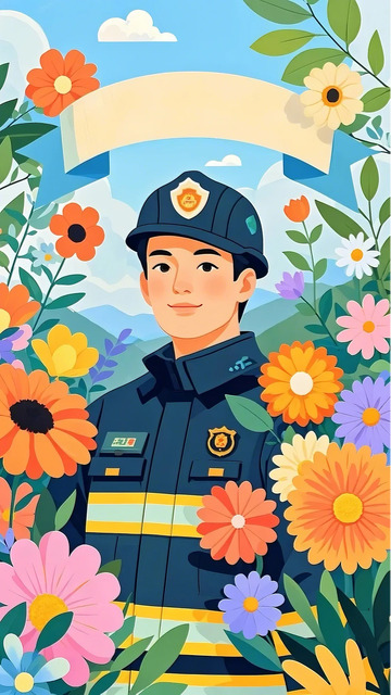 劳动节 插画 人物 海报  背景  手绘2