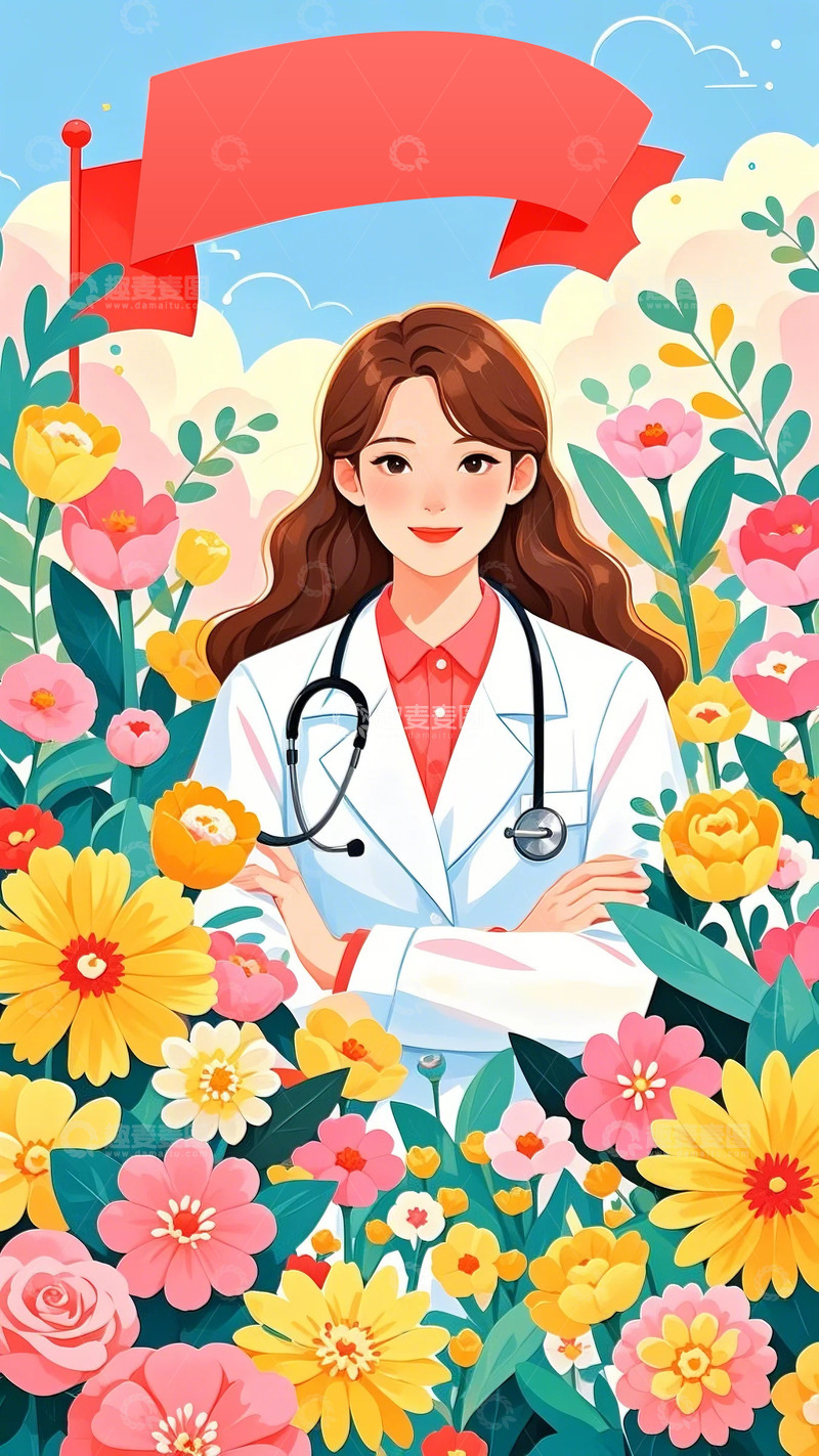 高清大图下载【趣麦麦图】劳动节 职业 人物 插画  海报  五一4