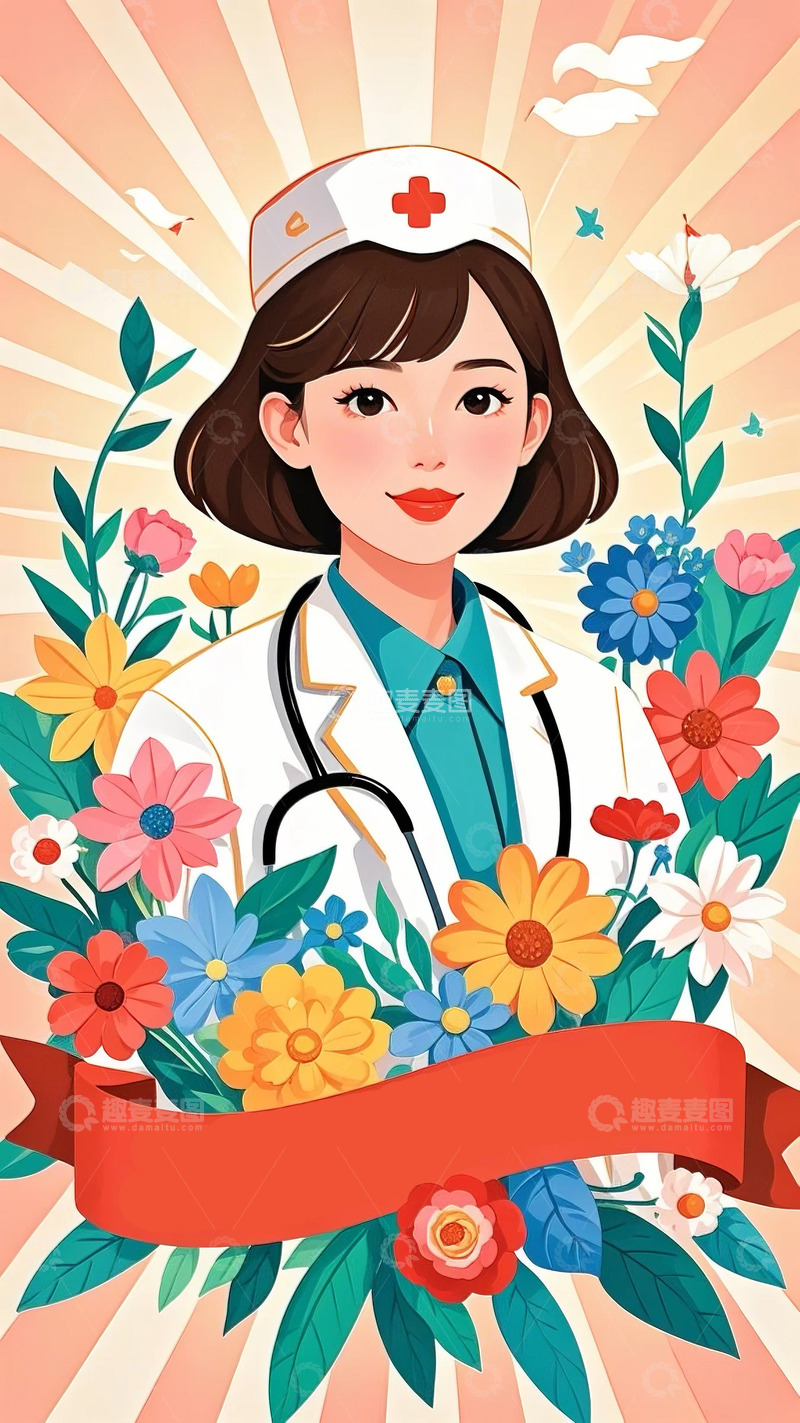 高清大图下载【趣麦麦图】劳动节 职业 人物 插画  海报  五一3