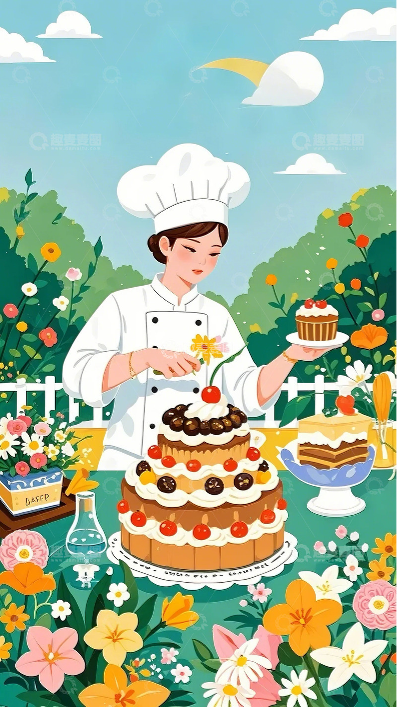 高清大图下载【趣麦麦图】动节 插画 人物 海报  背景  手绘3