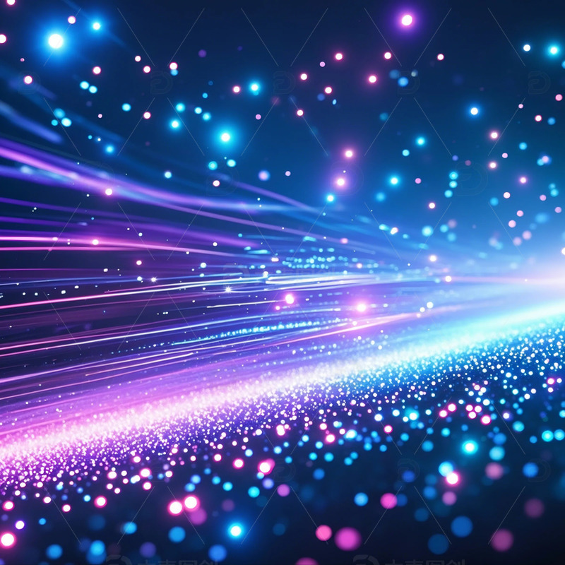 紫色梦幻粒子特效