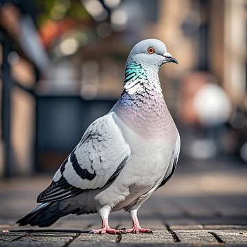 灰黑鸽子街拍摄影