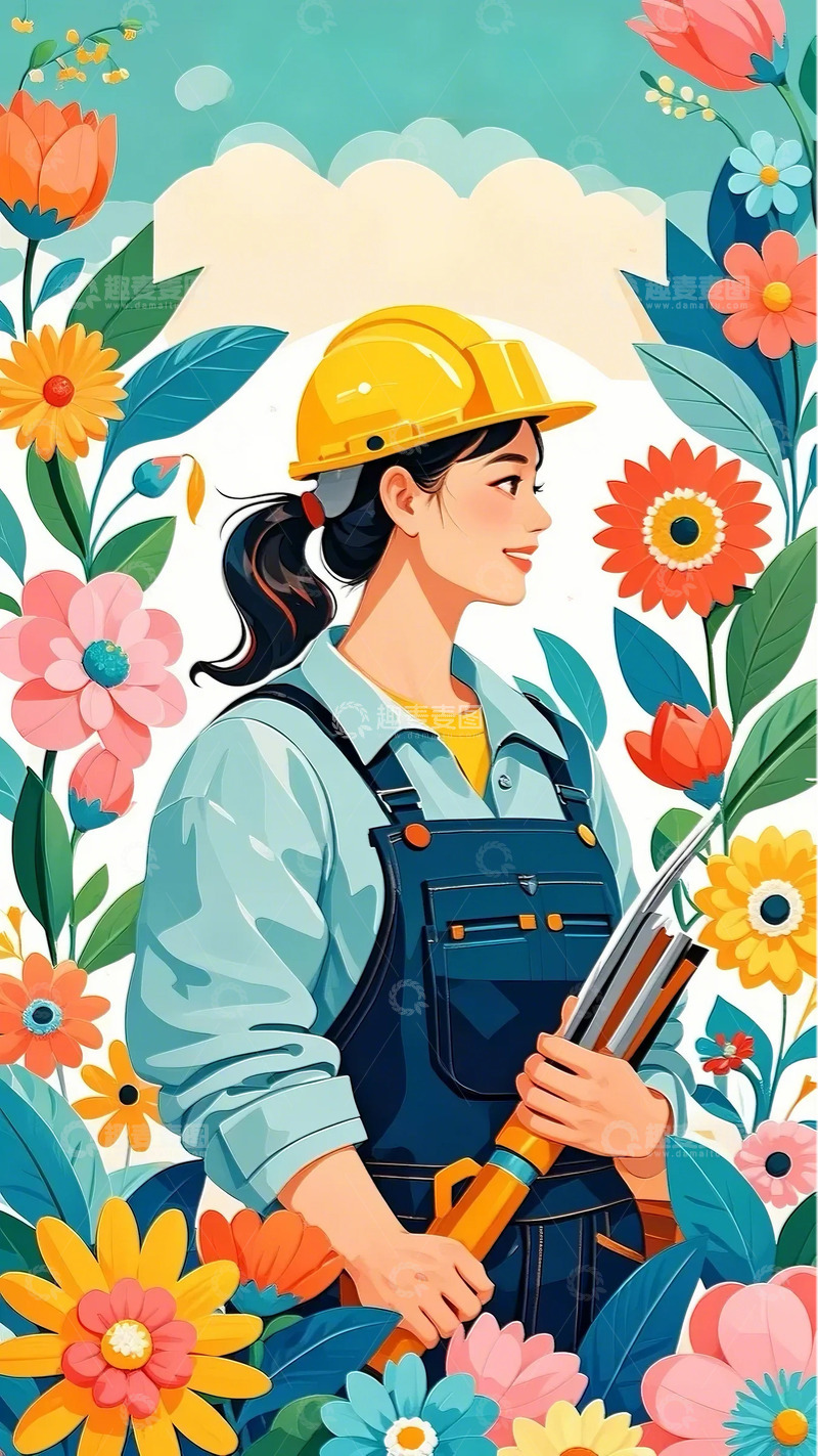 高清大图下载【趣麦麦图】动节 插画 人物 海报  背景  手绘4