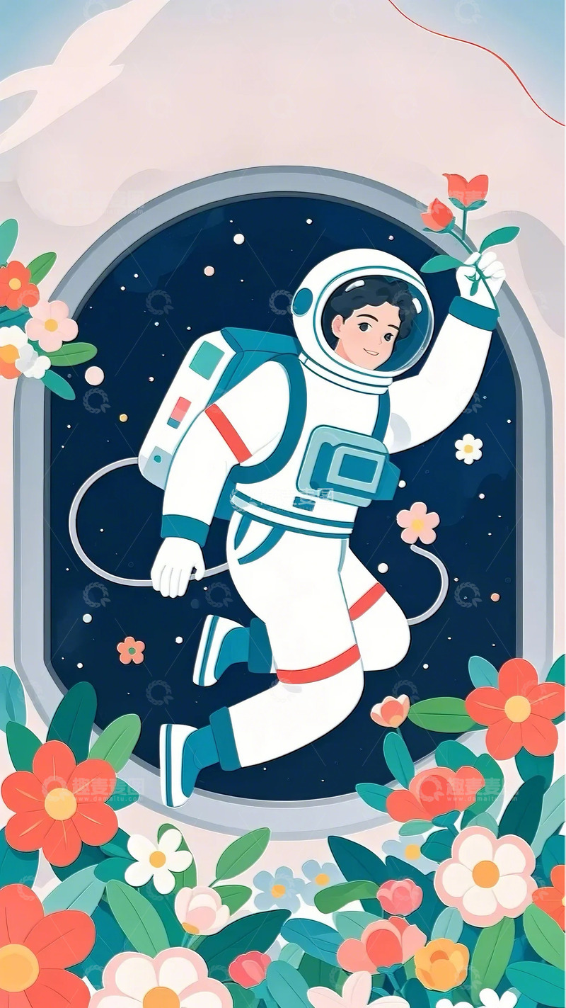 高清大图下载【趣麦麦图】动节 插画 人物 海报  背景  手绘6