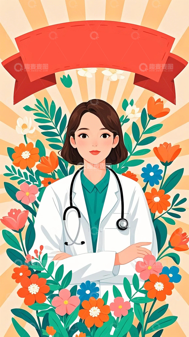 高清大图下载【趣麦麦图】劳动节 职业 人物 插画  海报  五一19