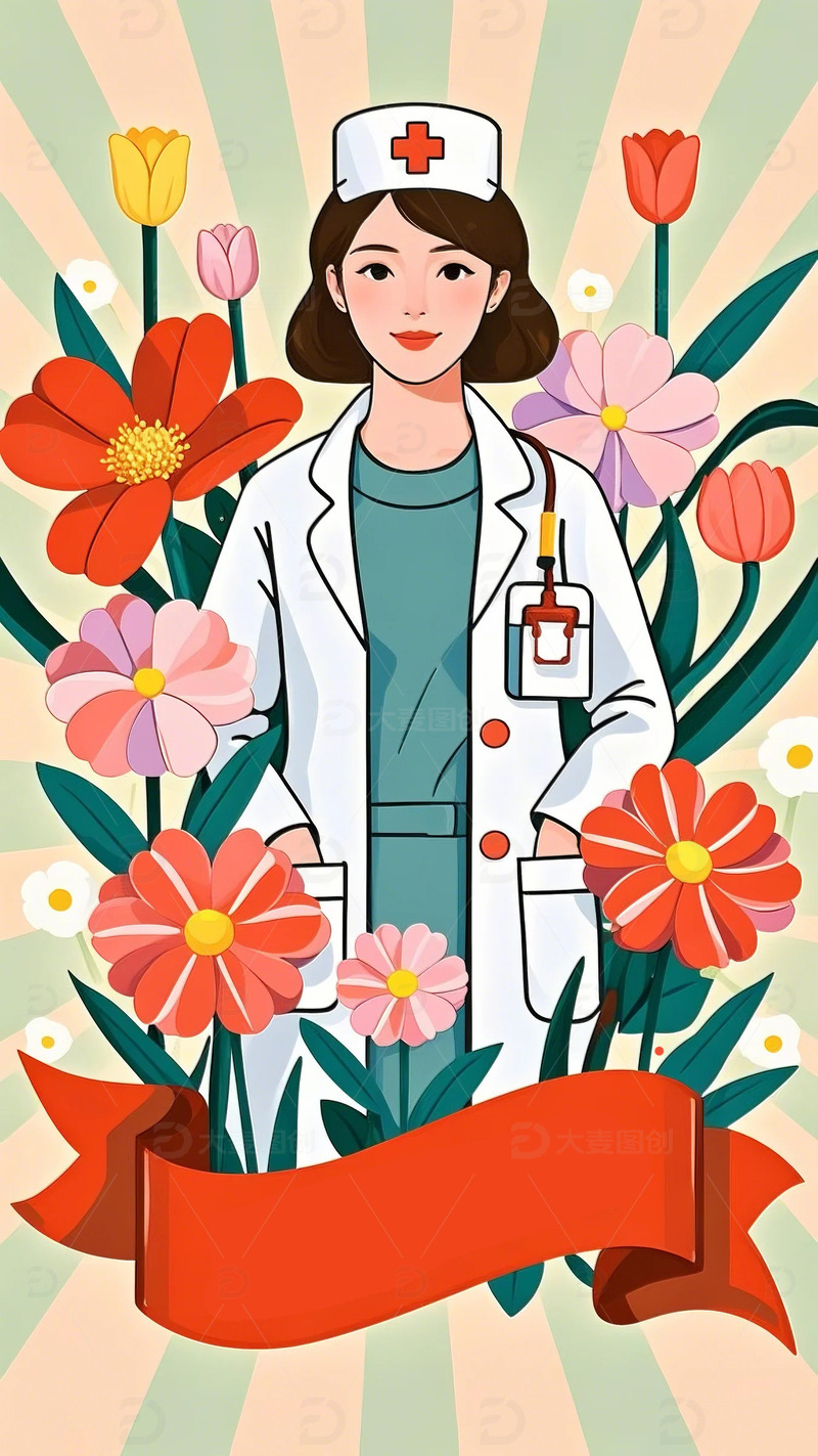 五一 劳动节 插画 职业 人物   背景13