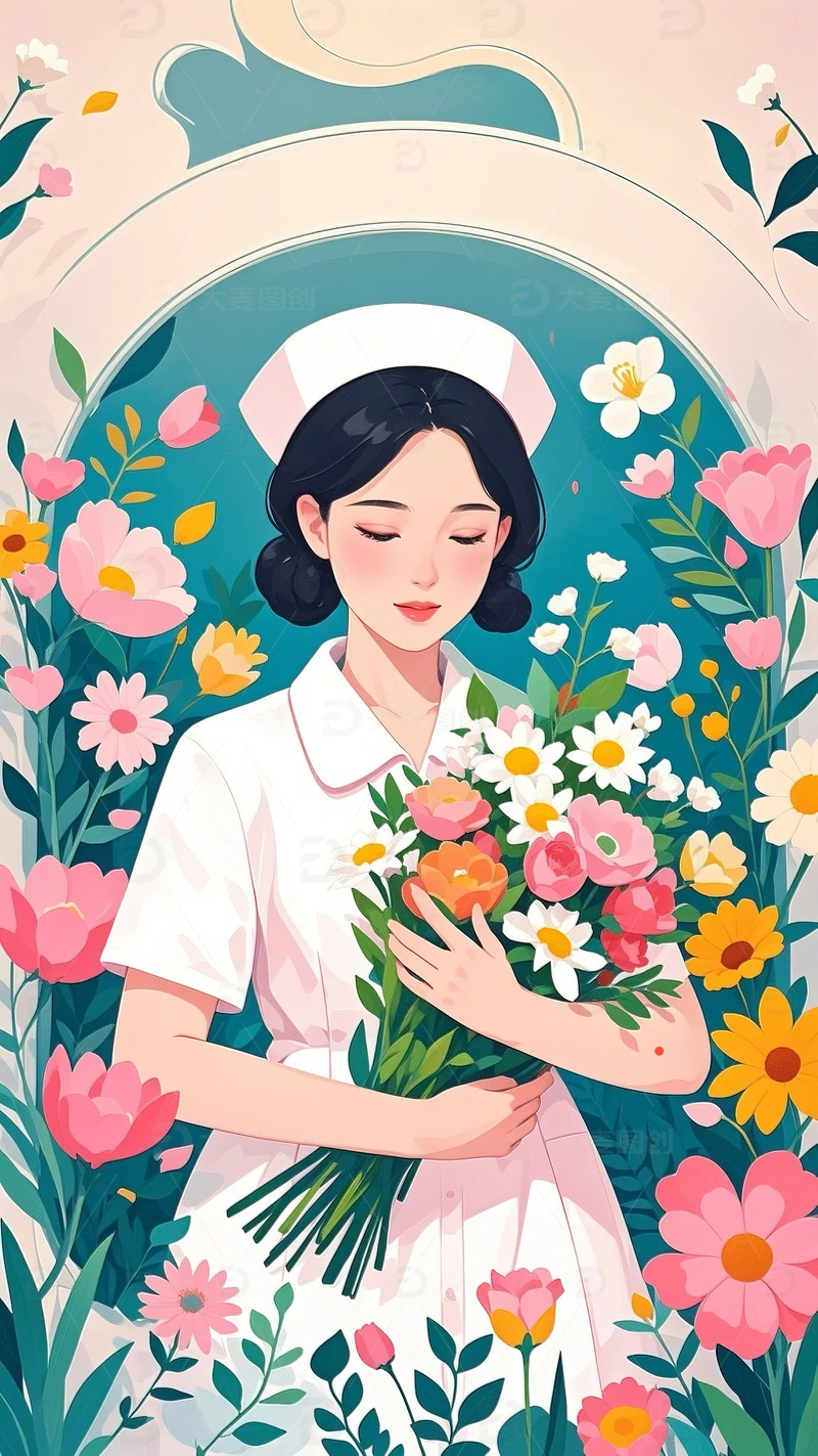 五一 劳动节 插画 职业 人物   背景10