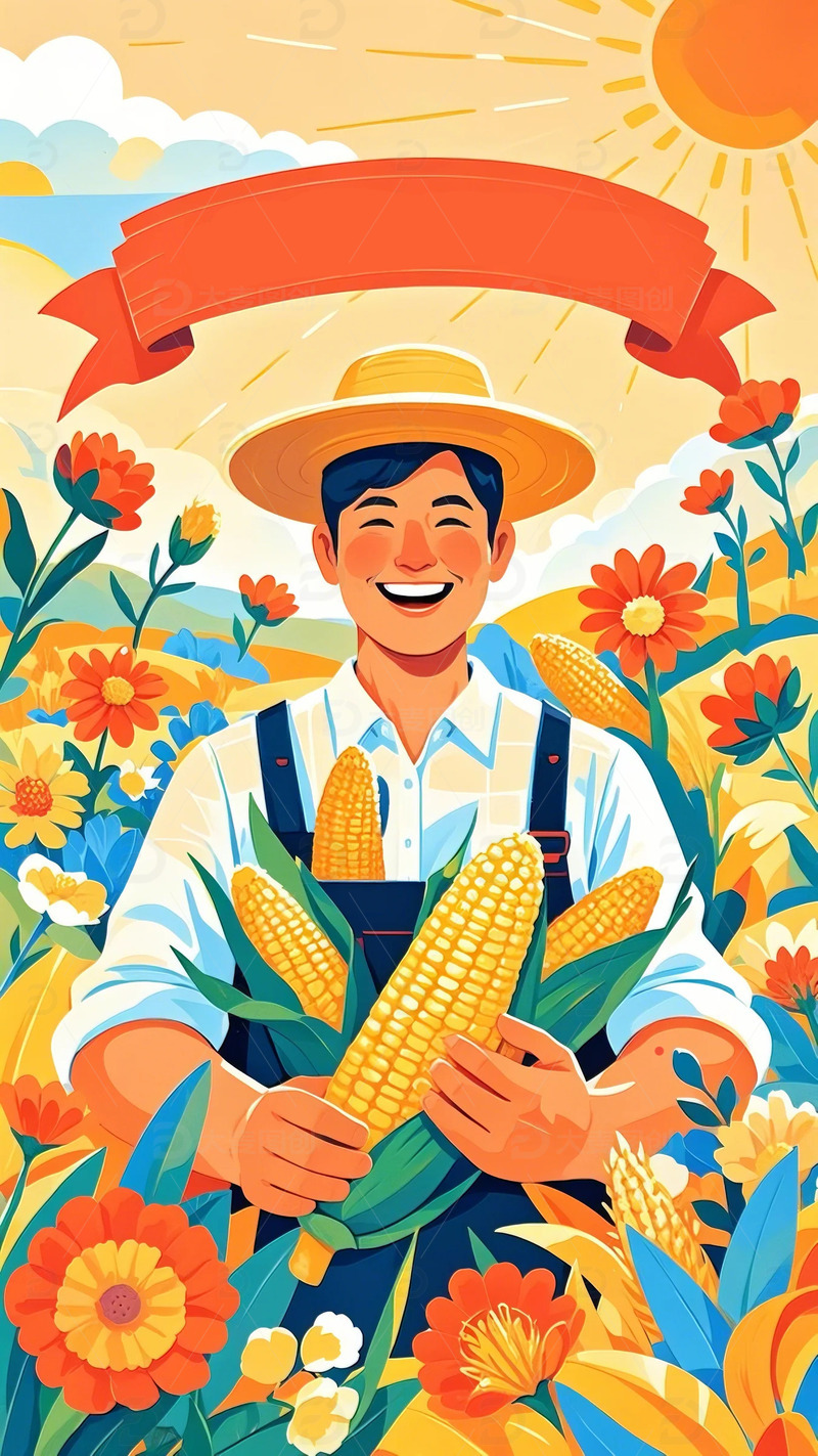 五一 劳动节 插画 职业 人物   背景9