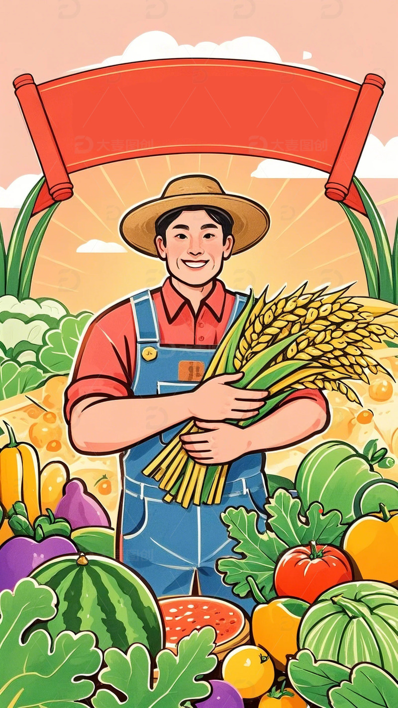 五一 劳动节 插画 职业 人物   背景12