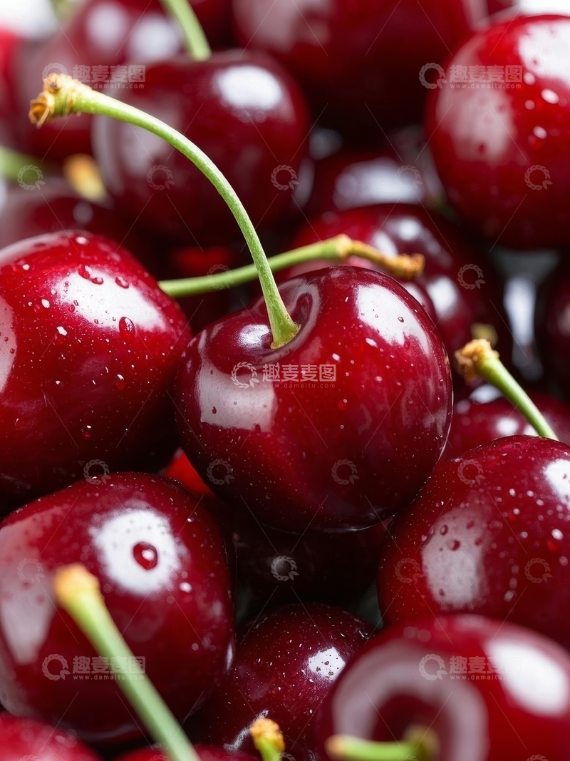高清大图下载【趣麦麦图】新鲜水果车厘子高清摄影特写10