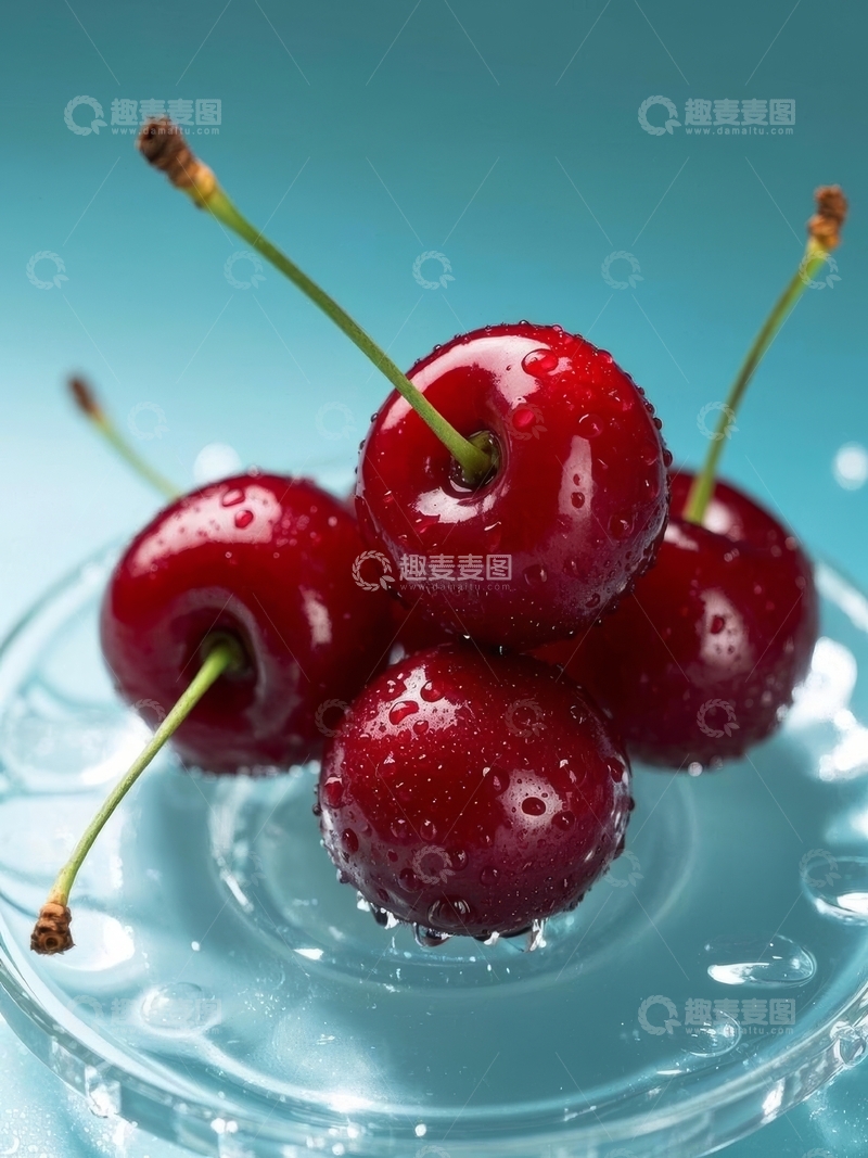 高清大图下载【趣麦麦图】新鲜水果车厘子高清摄影特写4