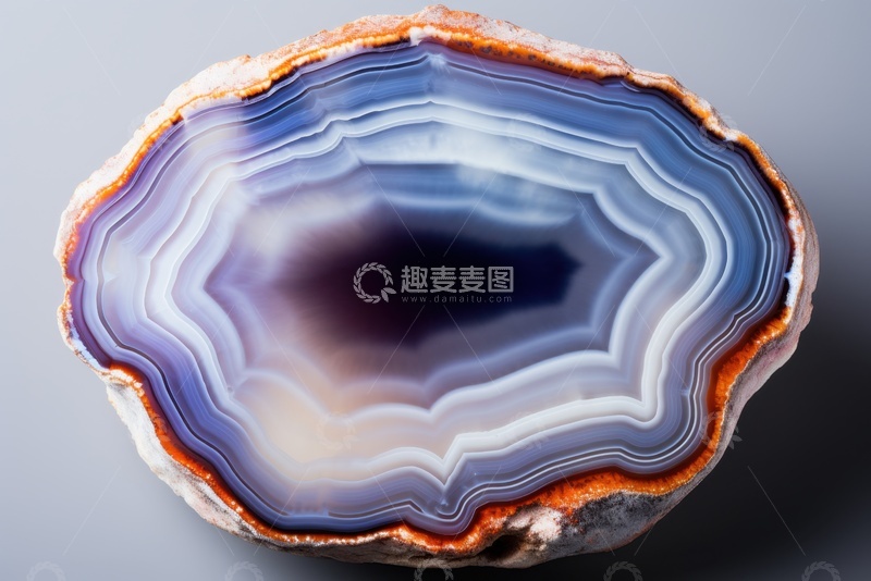 高清大图下载【趣麦麦图】蓝色玛瑙宝石矿石