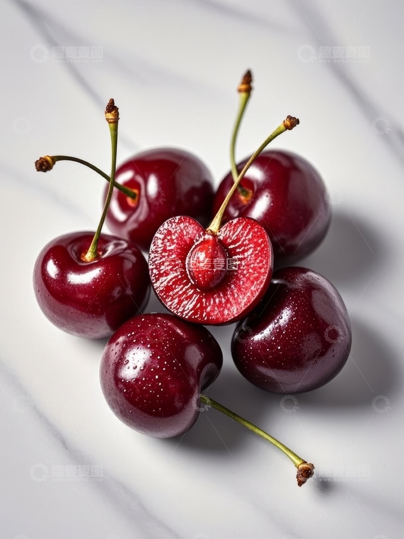 高清大图下载【趣麦麦图】新鲜水果车厘子高清摄影特写