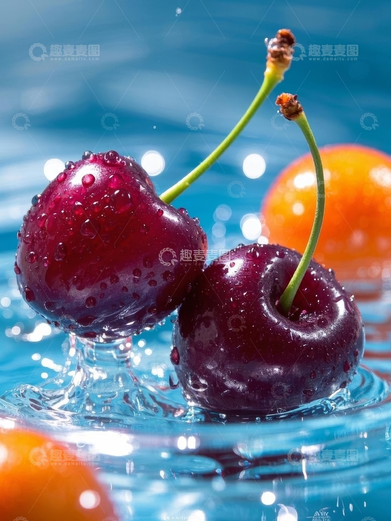 高清大图下载【趣麦麦图】新鲜水果车厘子高清摄影特写8