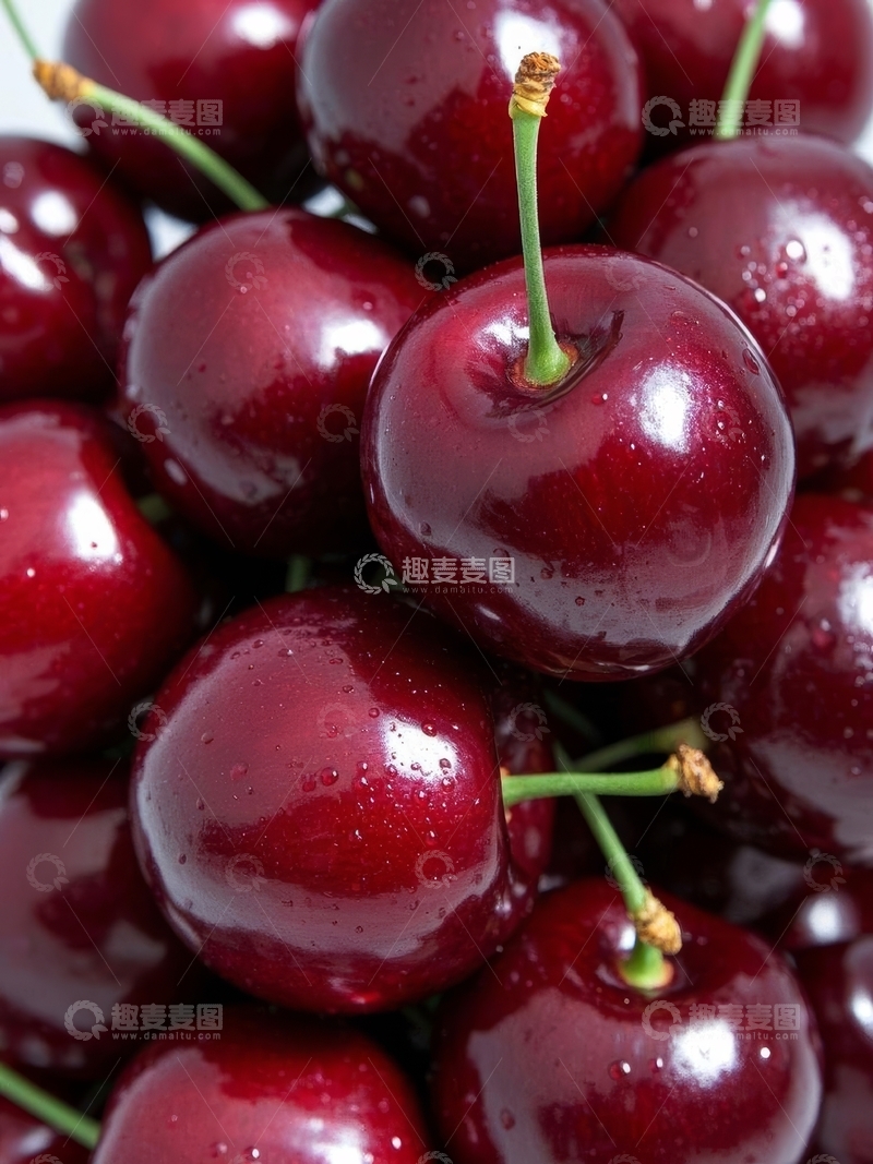 高清大图下载【趣麦麦图】新鲜水果车厘子高清摄影特写15