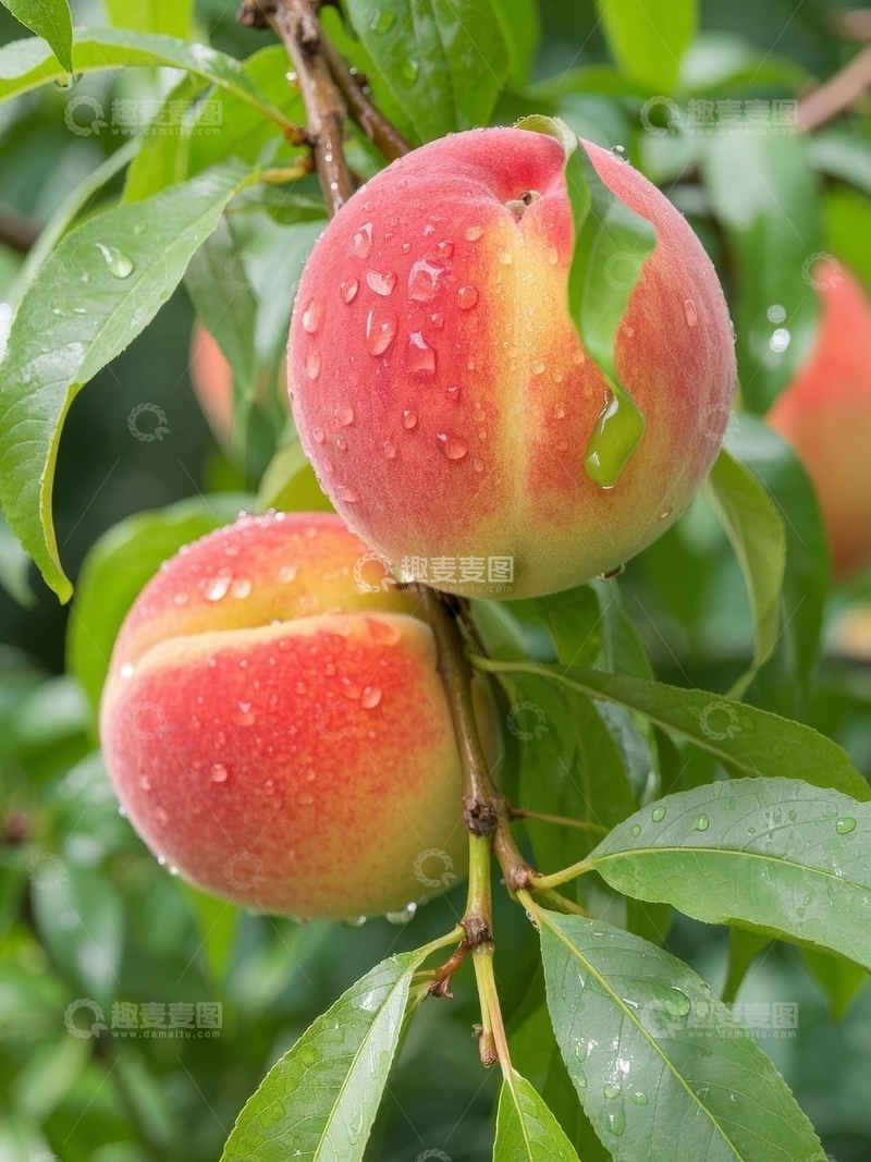 高清大图下载【趣麦麦图】新鲜水果桃子高清摄影特写7