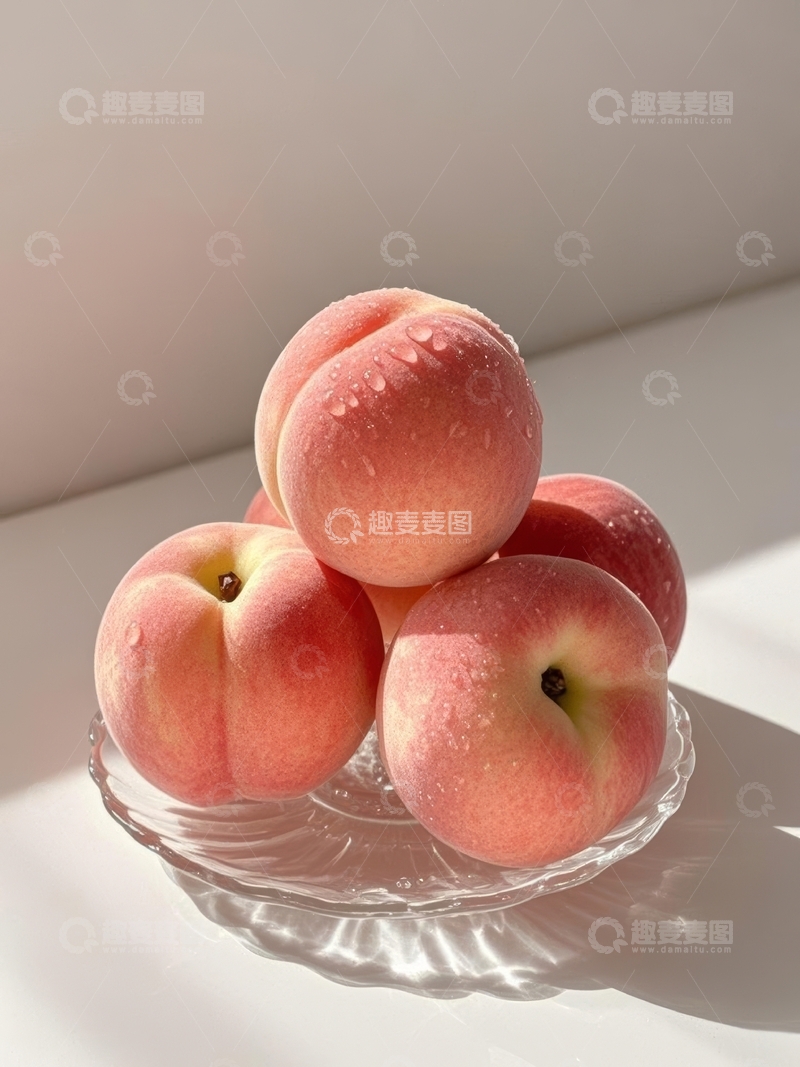 高清大图下载【趣麦麦图】新鲜水果桃子高清摄影特写2