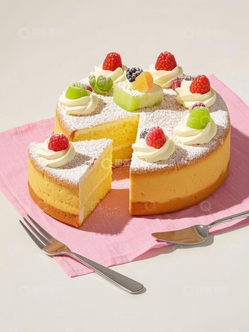 高清大图下载【趣麦麦图】美食甜品烘焙蛋糕高清特写35