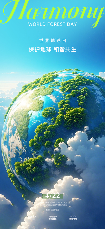 世界地球日海报设计1