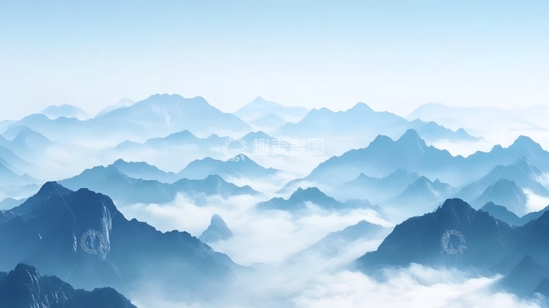 高清大图下载【趣麦麦图】层峦叠嶂的群山自然风光5