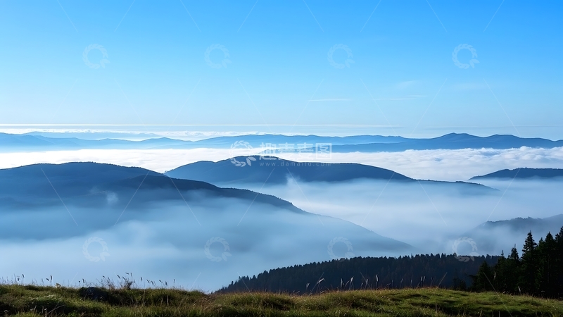 高清大图下载【趣麦麦图】层峦叠嶂的群山自然风光1