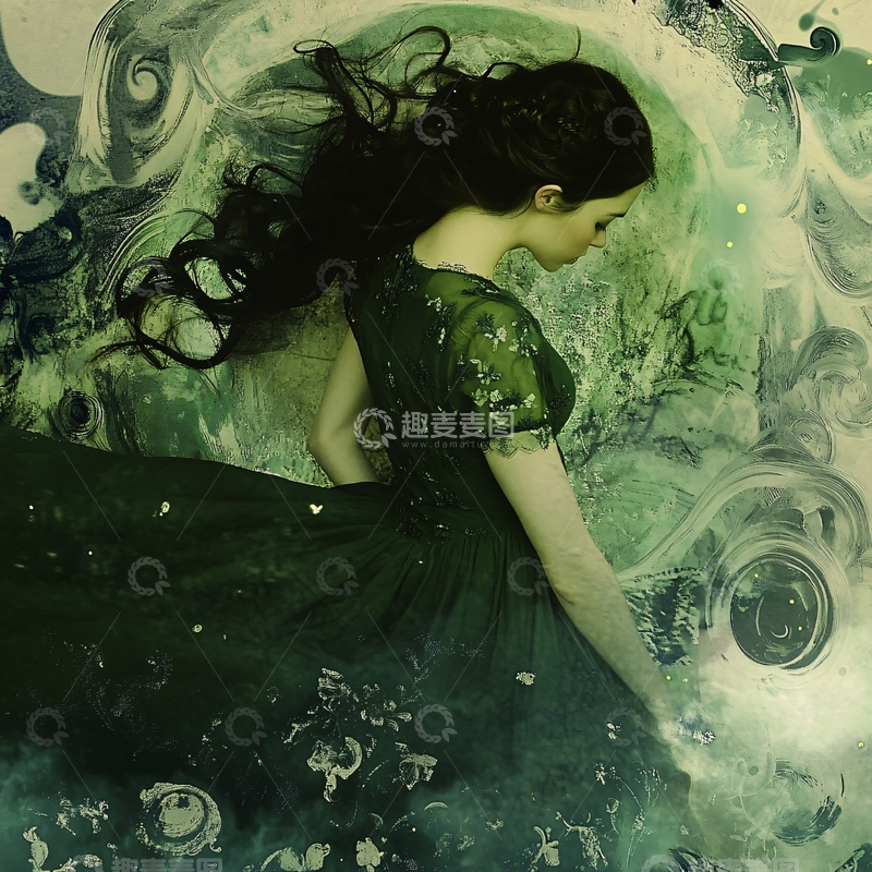 高清大图下载【趣麦麦图】梦幻世界里的姑娘