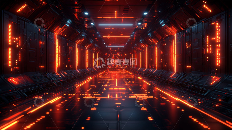 高清大图下载【趣麦麦图】背景插画素材-科技篇6