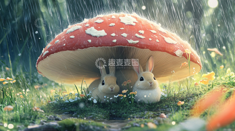 高清大图下载【趣麦麦图】唯美背景插画素材23