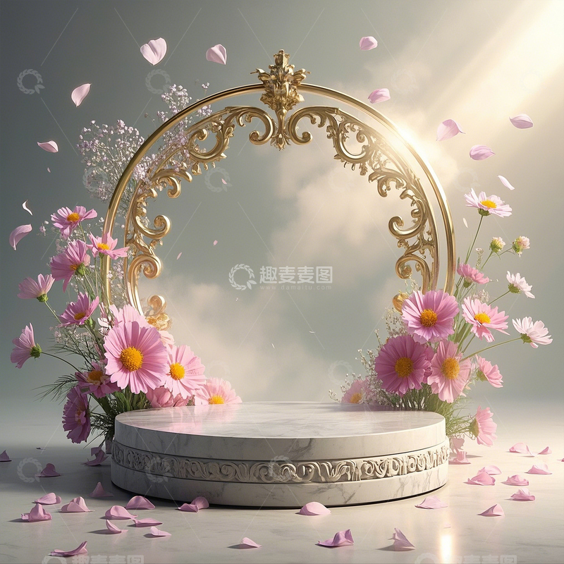 高清大图下载【趣麦麦图】电商背景平台7