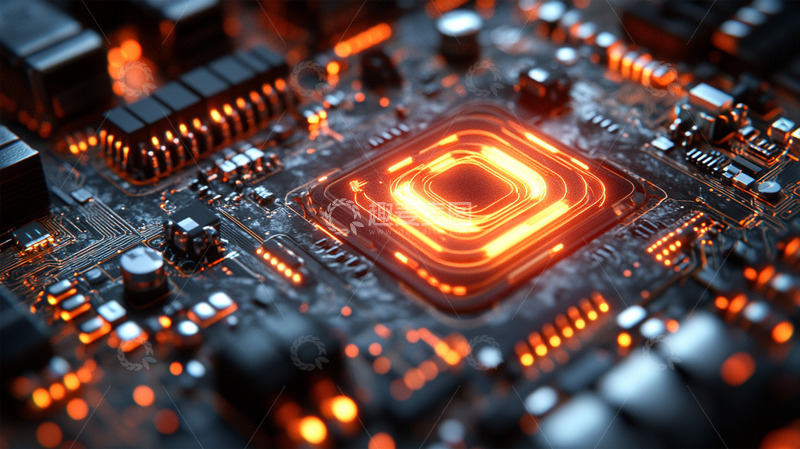 高清大图下载【趣麦麦图】背景插画素材-科技篇5