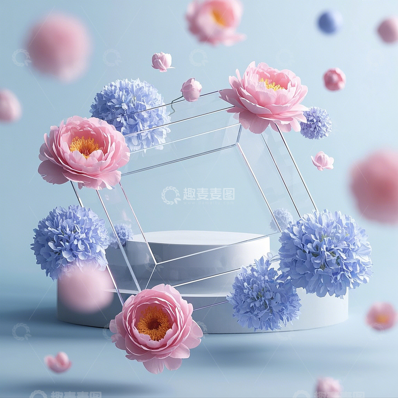 高清大图下载【趣麦麦图】电商背景平台9