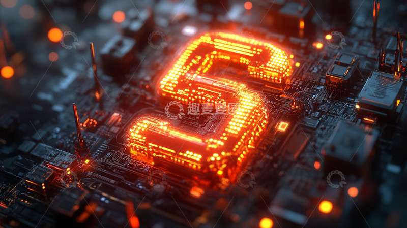 高清大图下载【趣麦麦图】背景插画素材-科技篇11